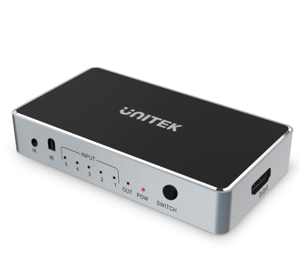 Unitek Przełącznik sygnału HDMI 1.4b 5 IN-1 OUT 4K - 1455247 - zdjęcie